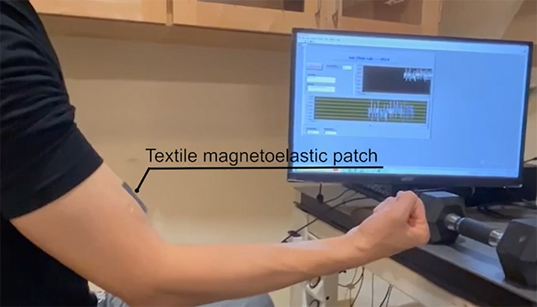 Nanomagnet Patch Measures Muscle Movements
