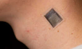 Wearable Ultrasound Measures Tissue Stiffness Under Skin